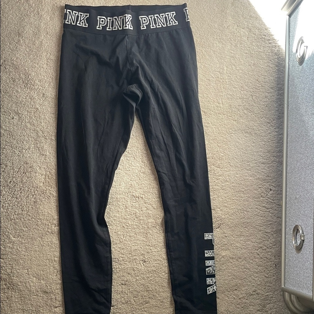 PINK Victoria's Secret Kids Leggings with Logo Waistband